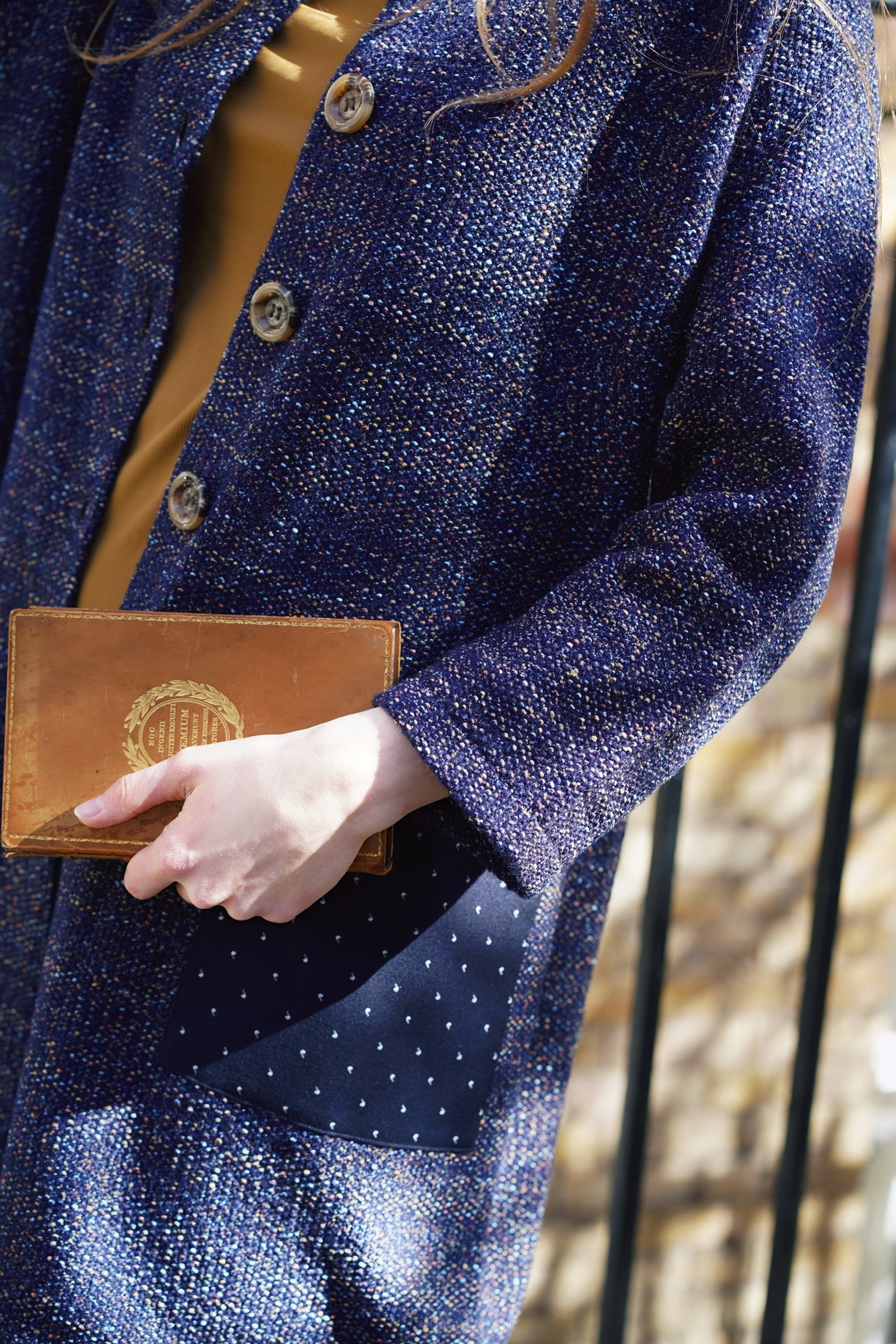 Sprinkle Navy Knit Jacket