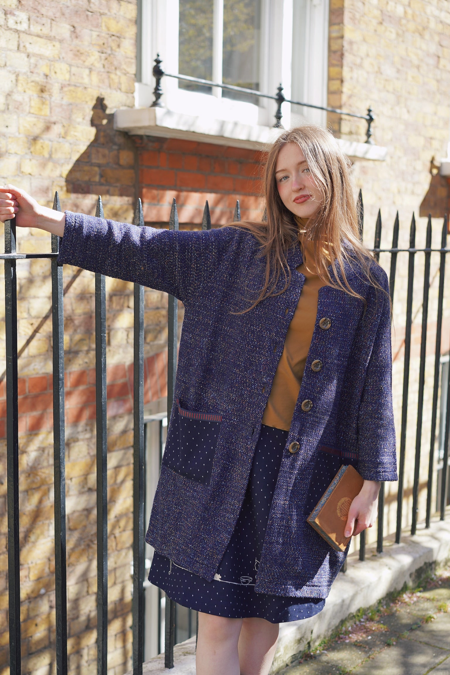 Sprinkle Navy Knit Jacket