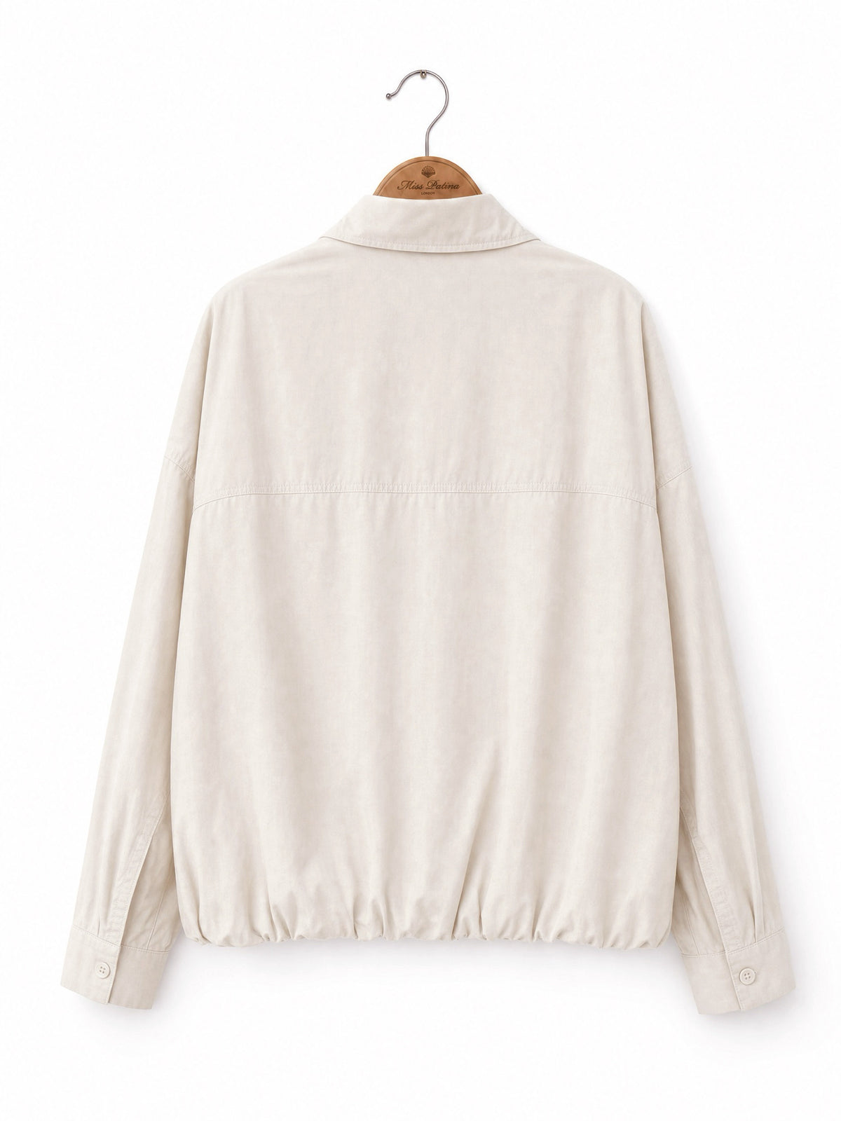 Startled Kitty Blouson Shirt (Cream / Charcoal / Chocolate)