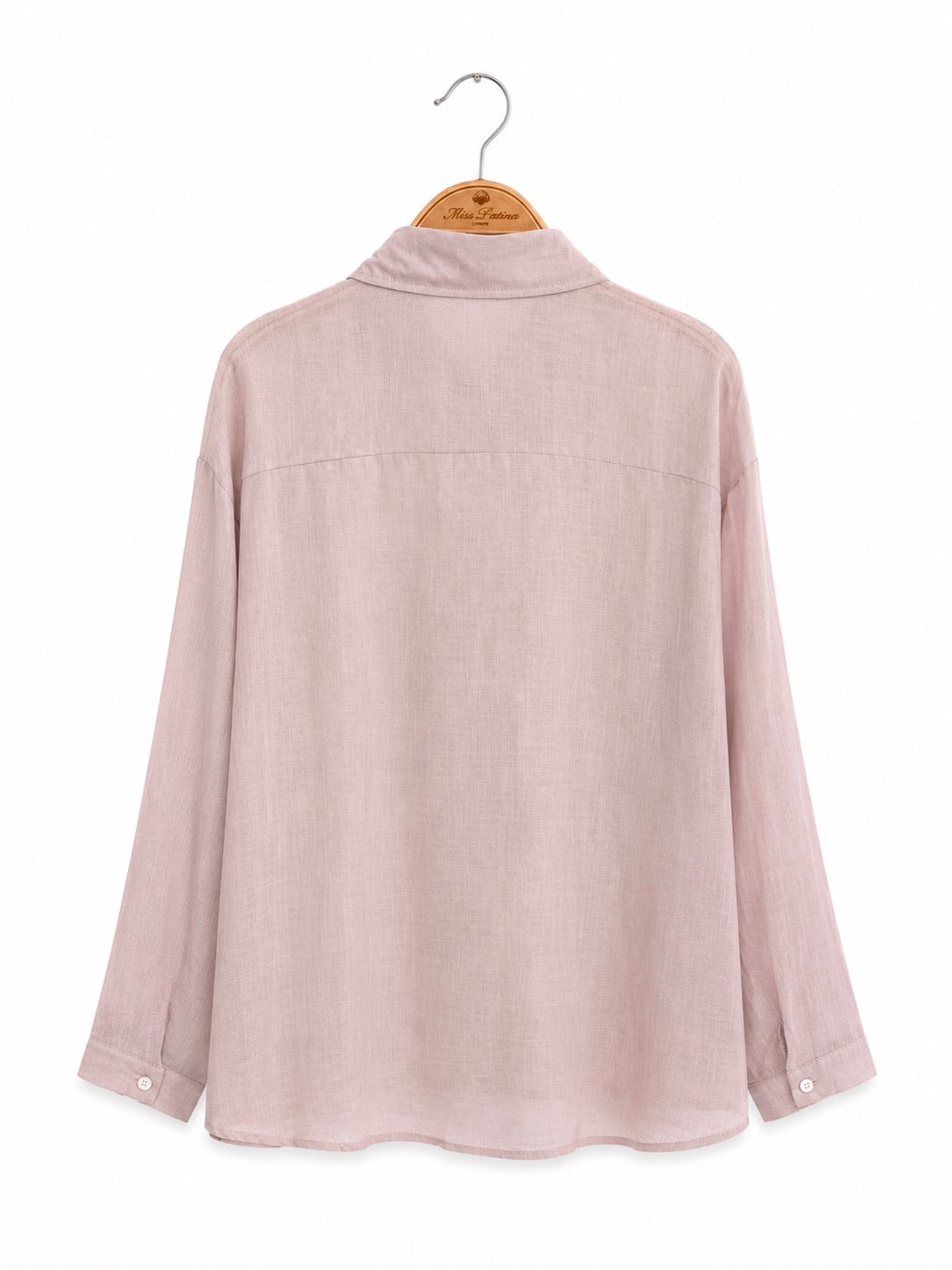 Storybook Rose Linen Shirt (Lilac)