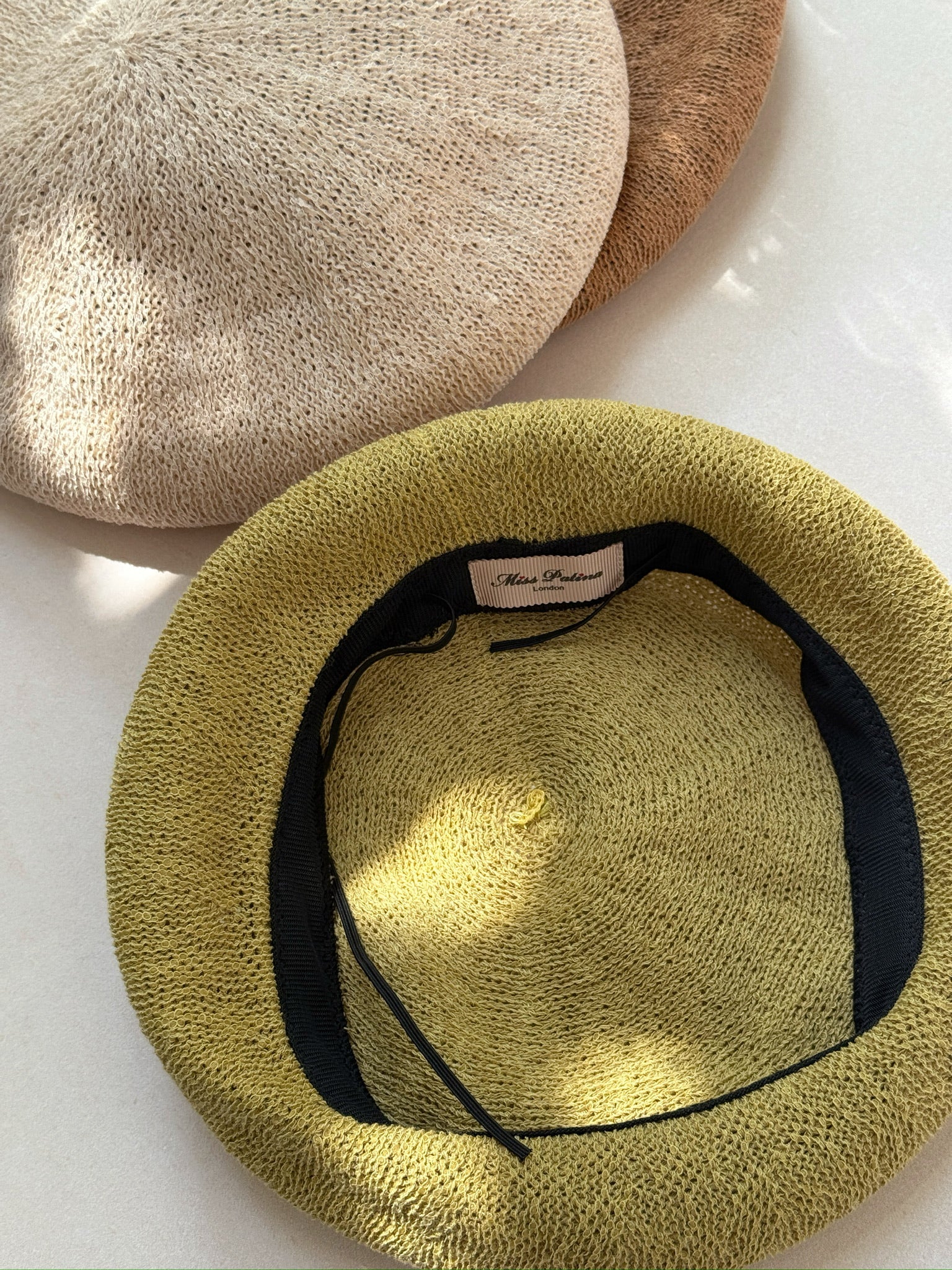 Summer Braid Beret (Pastel Green)