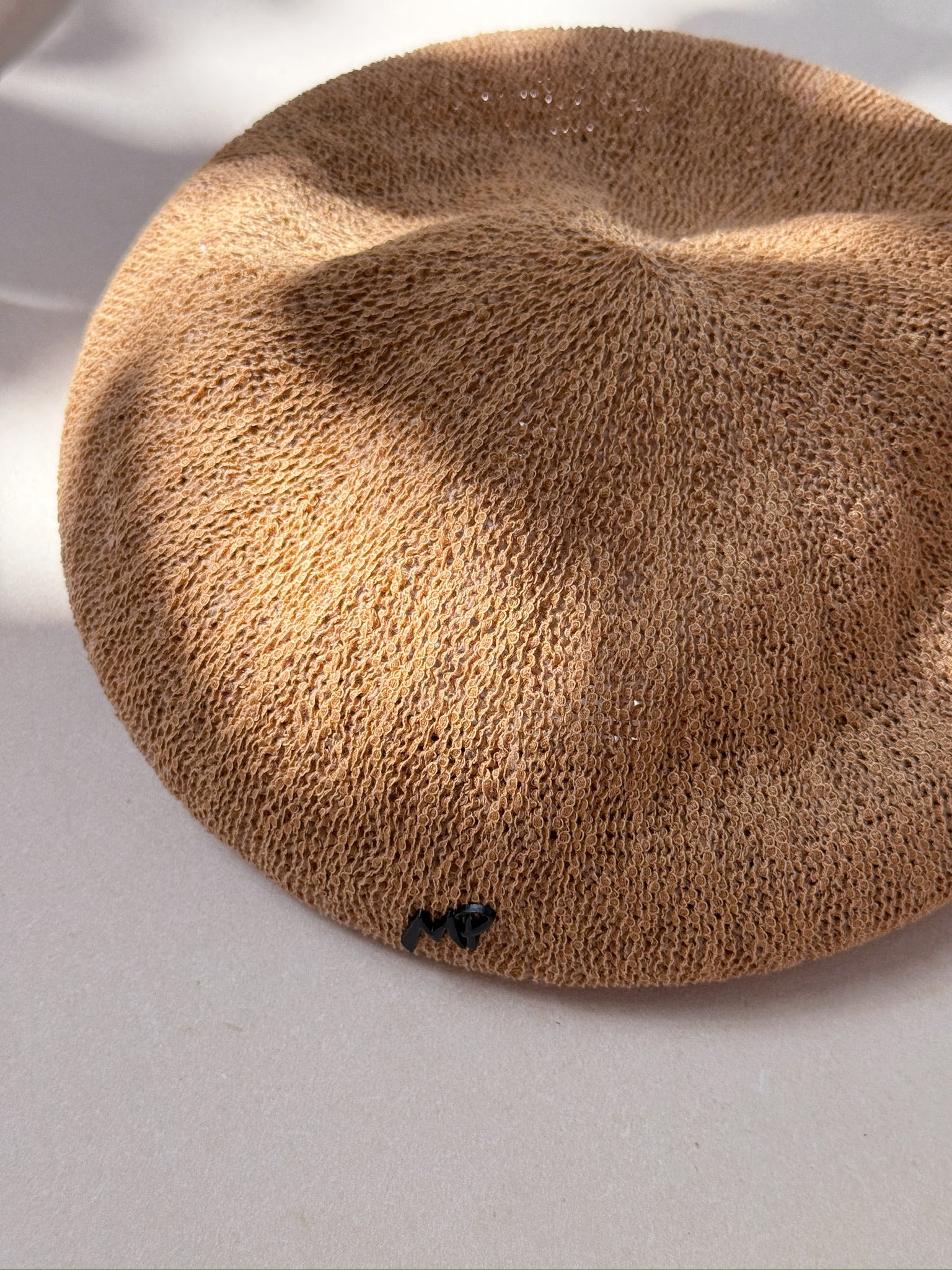 Summer Braid Beret (Tan)