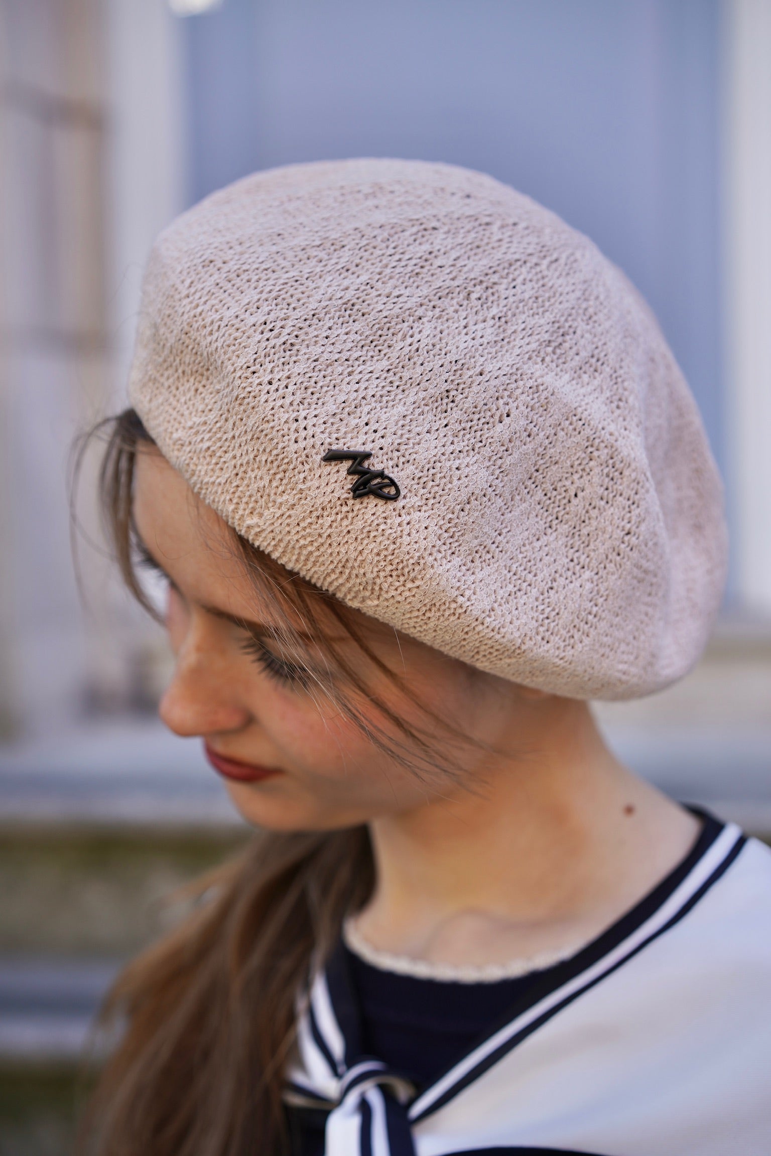 Summer Braid Beret (Cream)