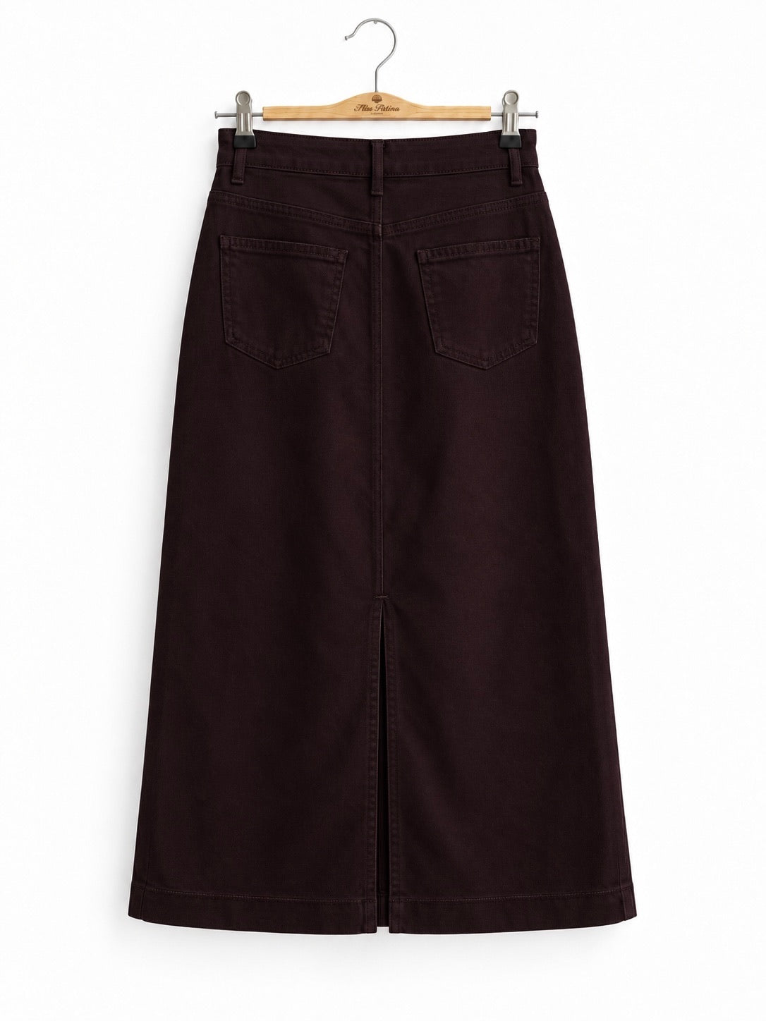 Sunday Bakery Denim Skirt (Dark Cocoa)