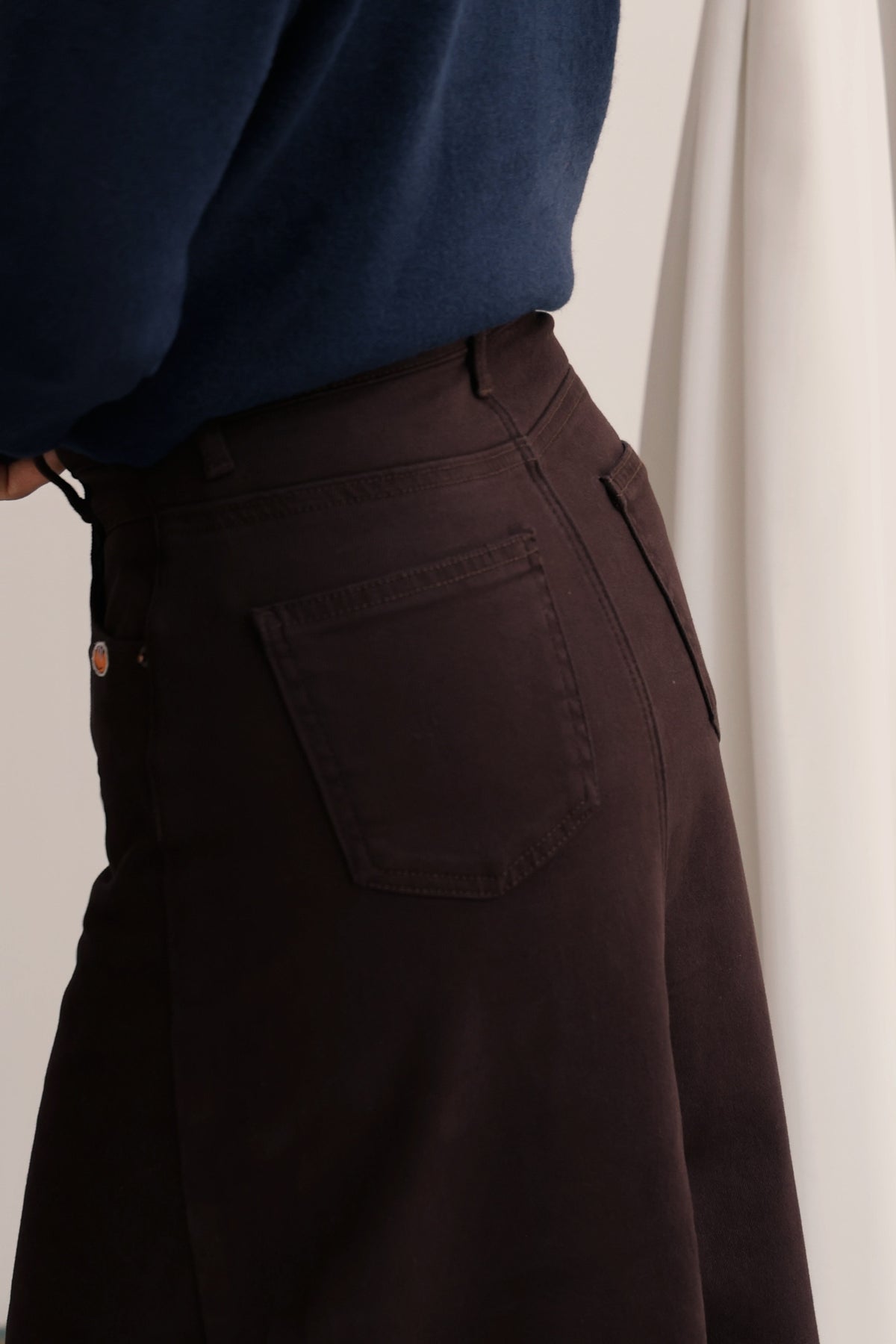 Sunday Bakery Denim Skirt (Dark Cocoa)