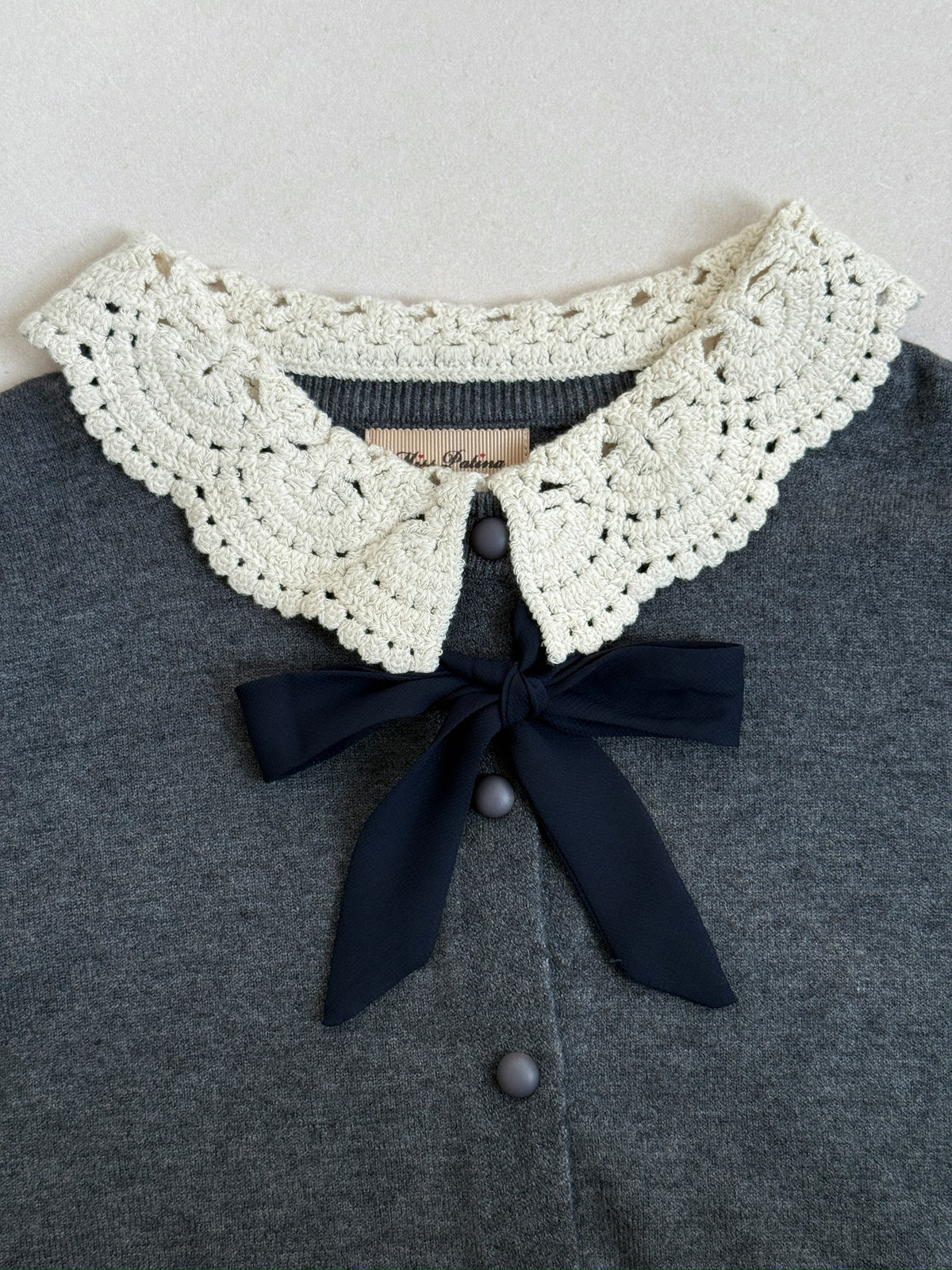 Suzy Crochet Collar Cardigan
