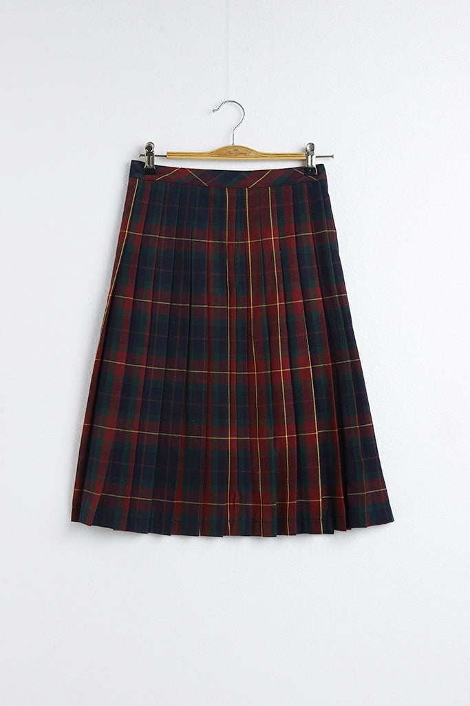 Shop Priceless | Riviera | Yellow and Blue | Plaid | Pleated | Skirt | Plaid  pleated skirt, Pleated mini skirt, Mini skirts