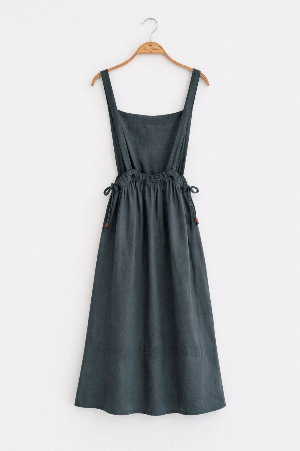 Tea Time Apron-Strap Linen Dress