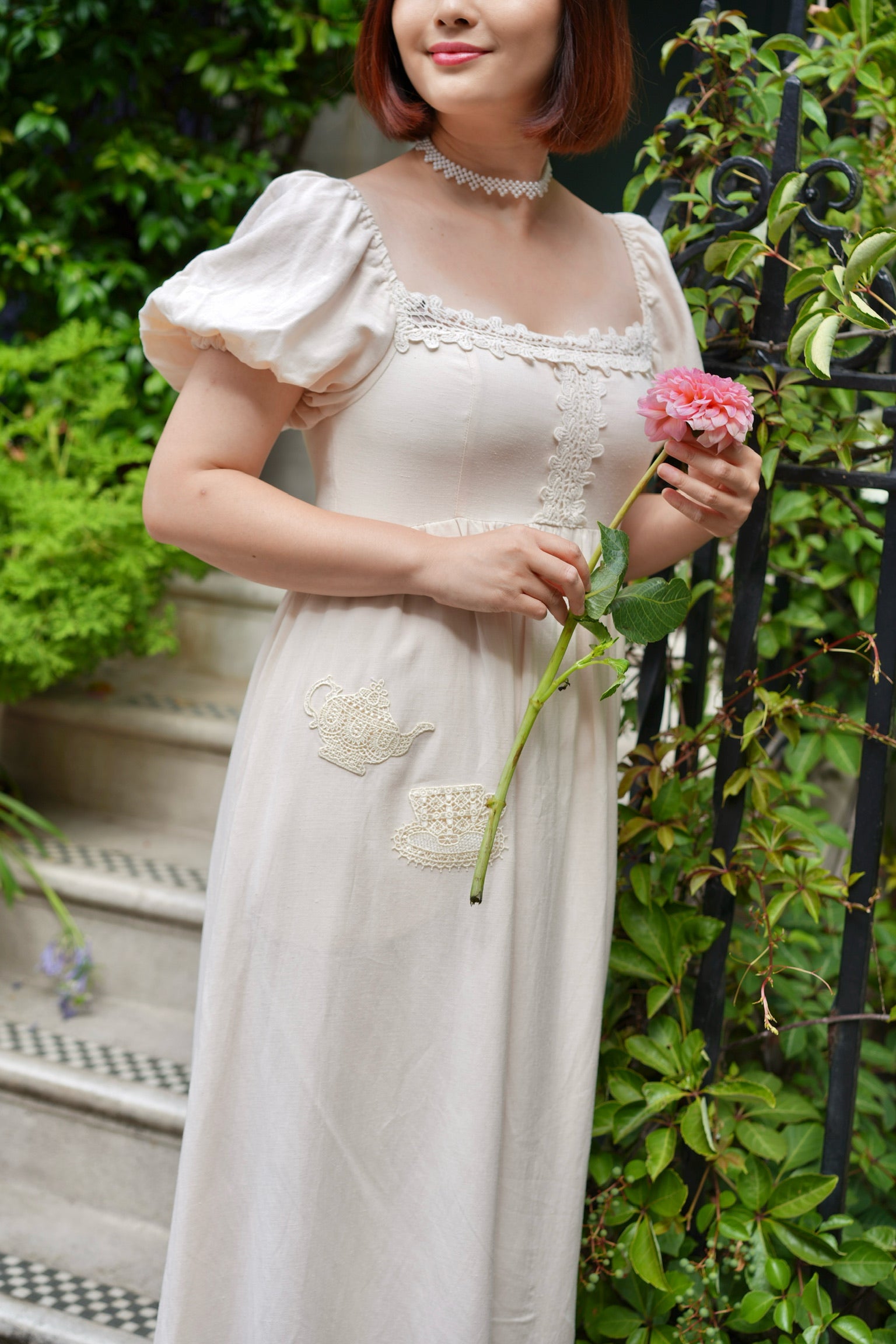 Teatime Regency Cotton Dress