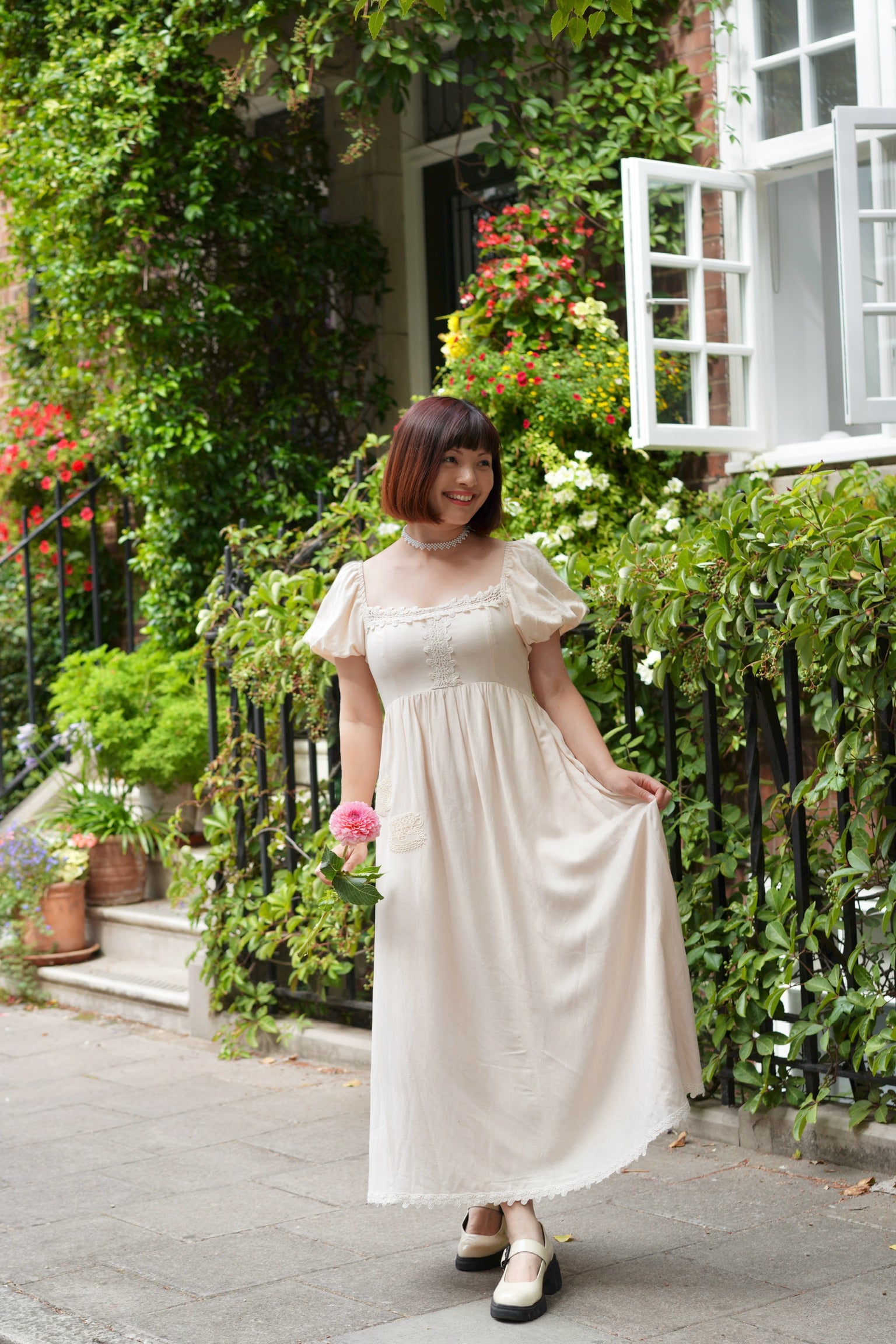 Teatime Regency Cotton Dress
