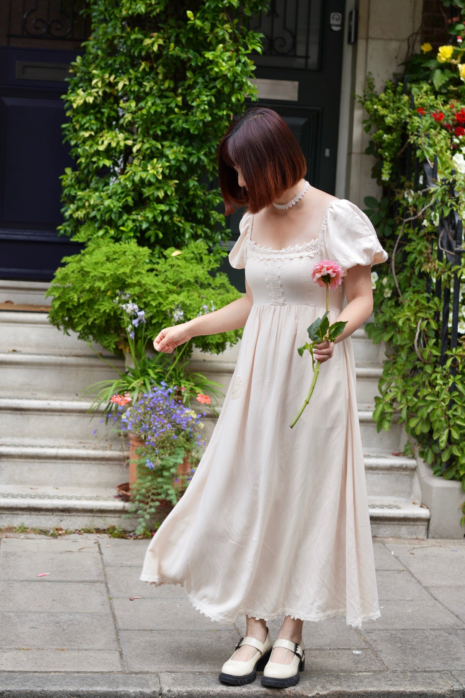 Teatime Regency Cotton Dress