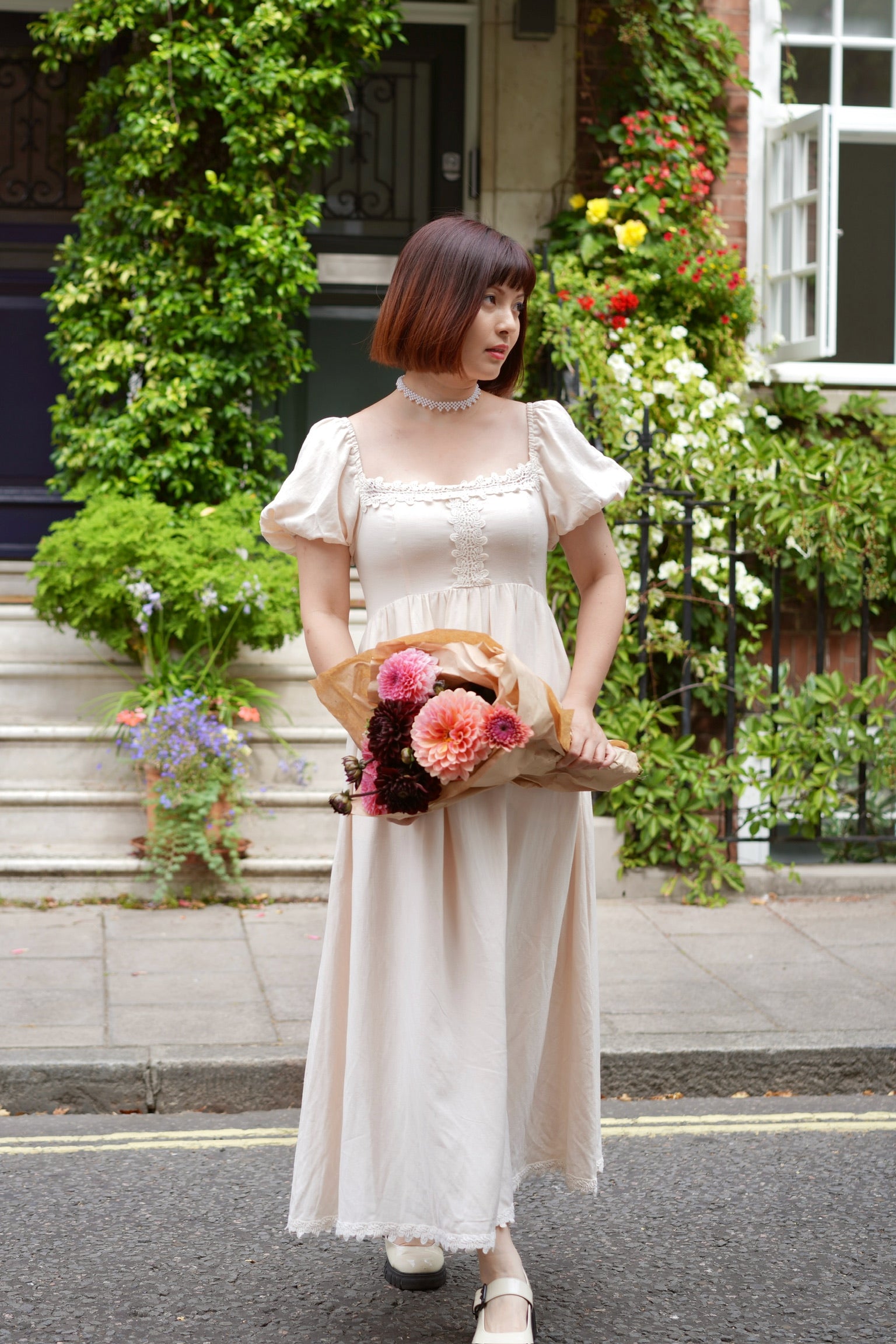 Teatime Regency Cotton Dress
