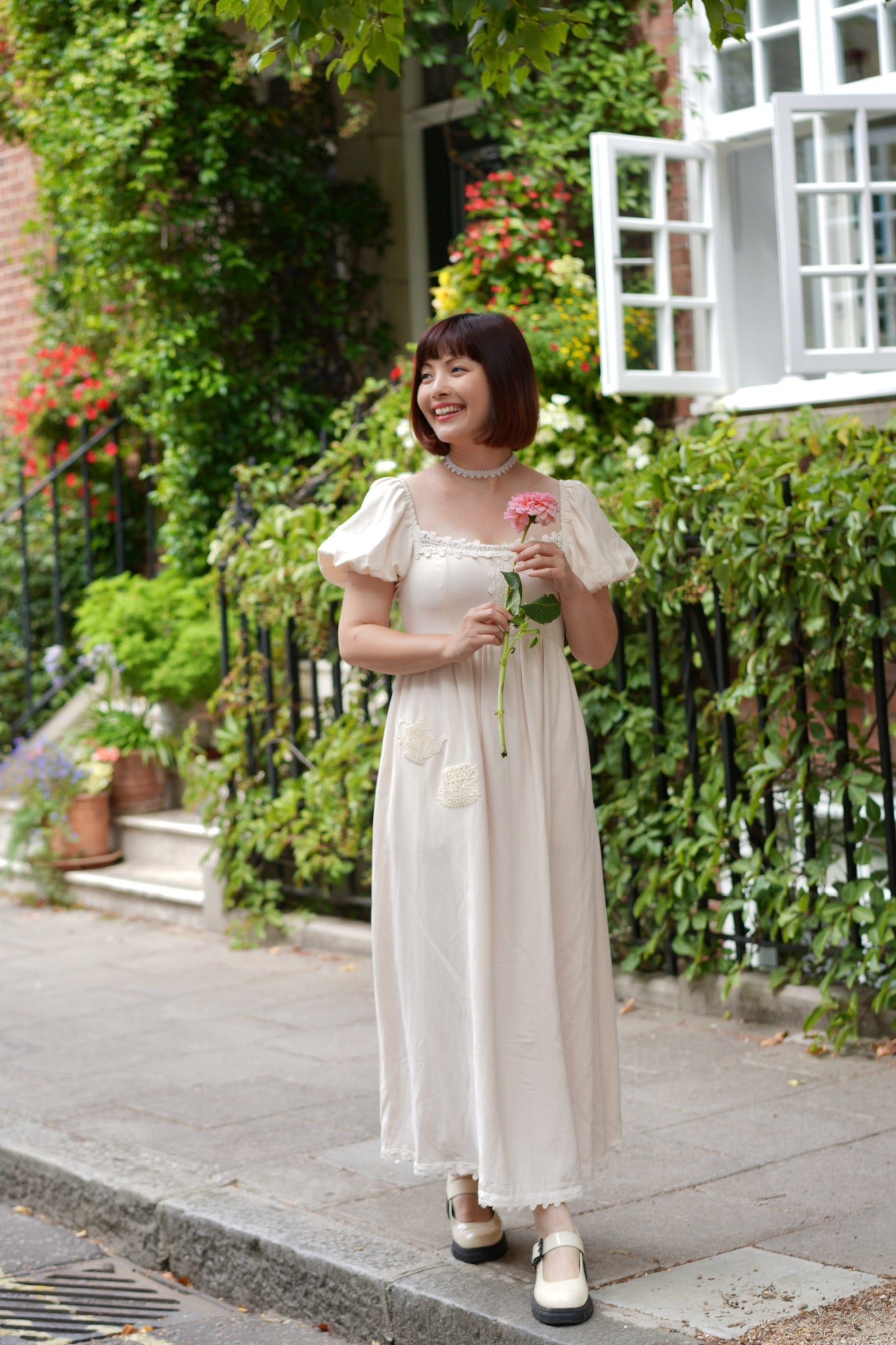Teatime Regency Cotton Dress