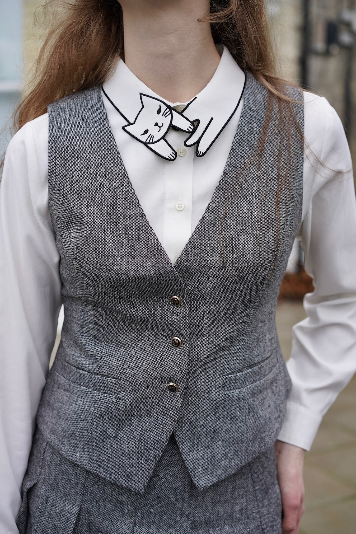 TheShelbyWaistcoat_Grey_TheShelbyTweedSkirt_Grey_15.jpg