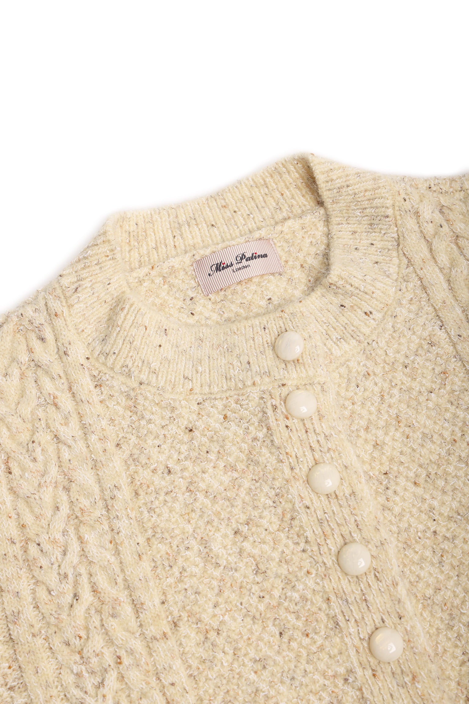 Vanilla Cream Hedgehog Cardigan (Butter)