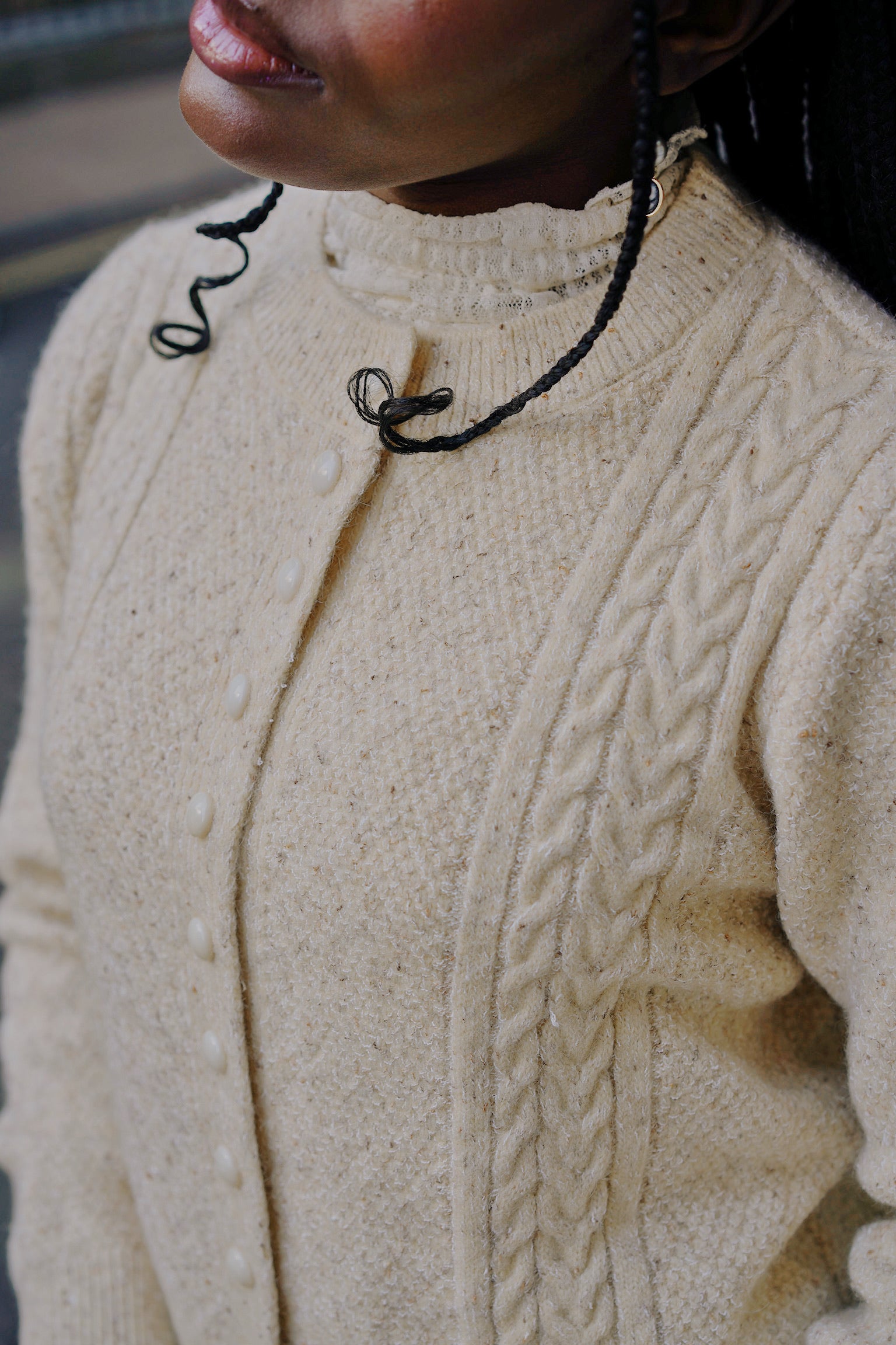 Vanilla Cream Hedgehog Cardigan (Butter)