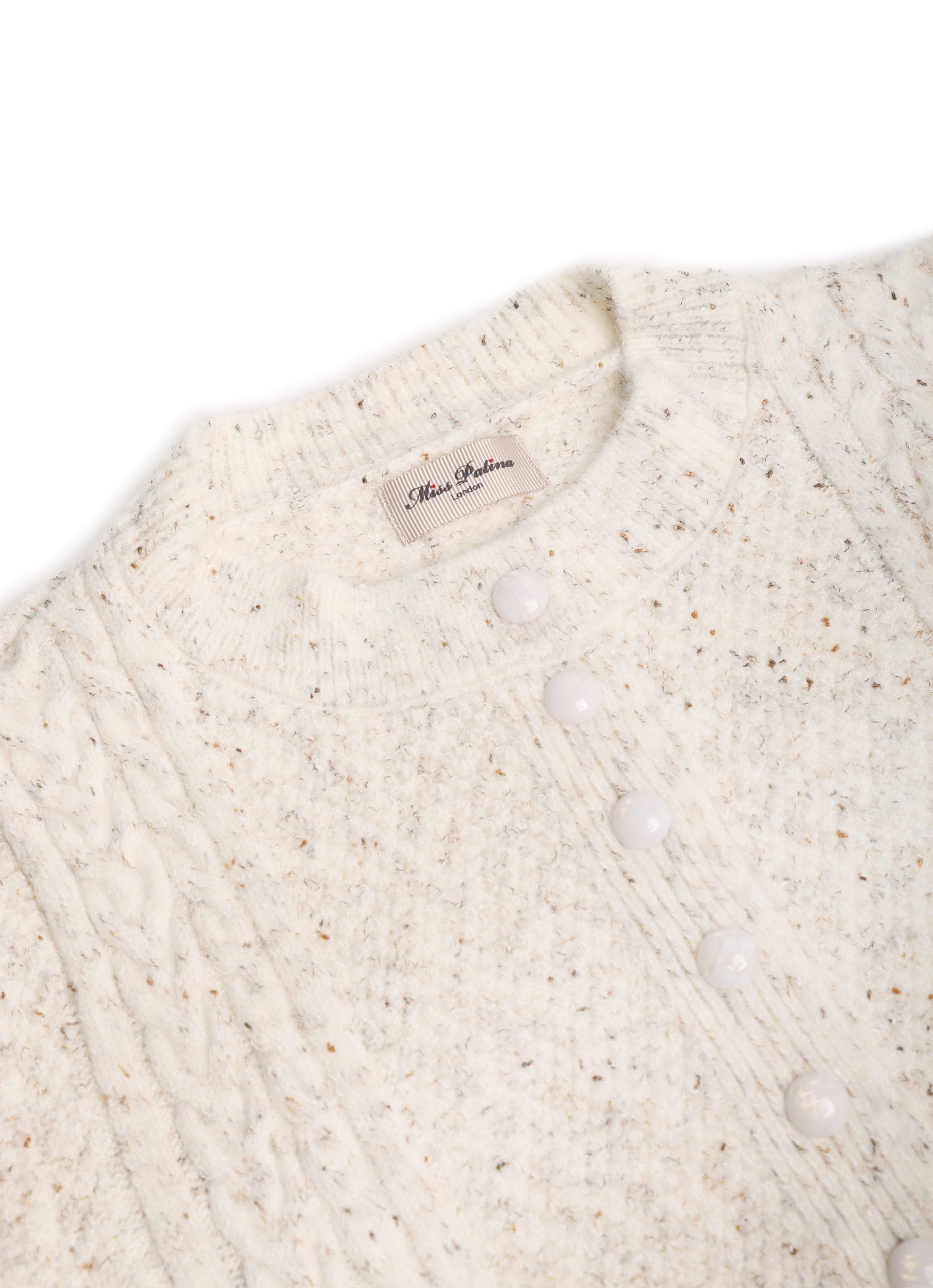 Vanilla Cream Hedgehog Cardigan(Cream)