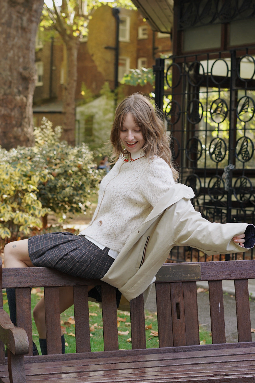 Vanilla Cream Hedgehog Cardigan(Cream)