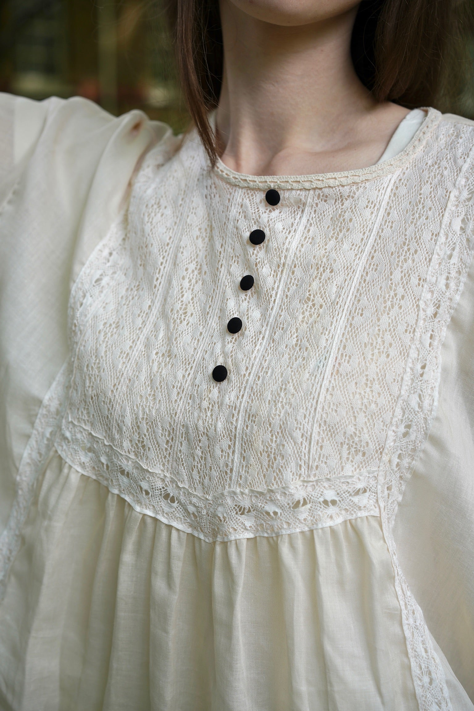 Victorian Lace Ramie Blouse