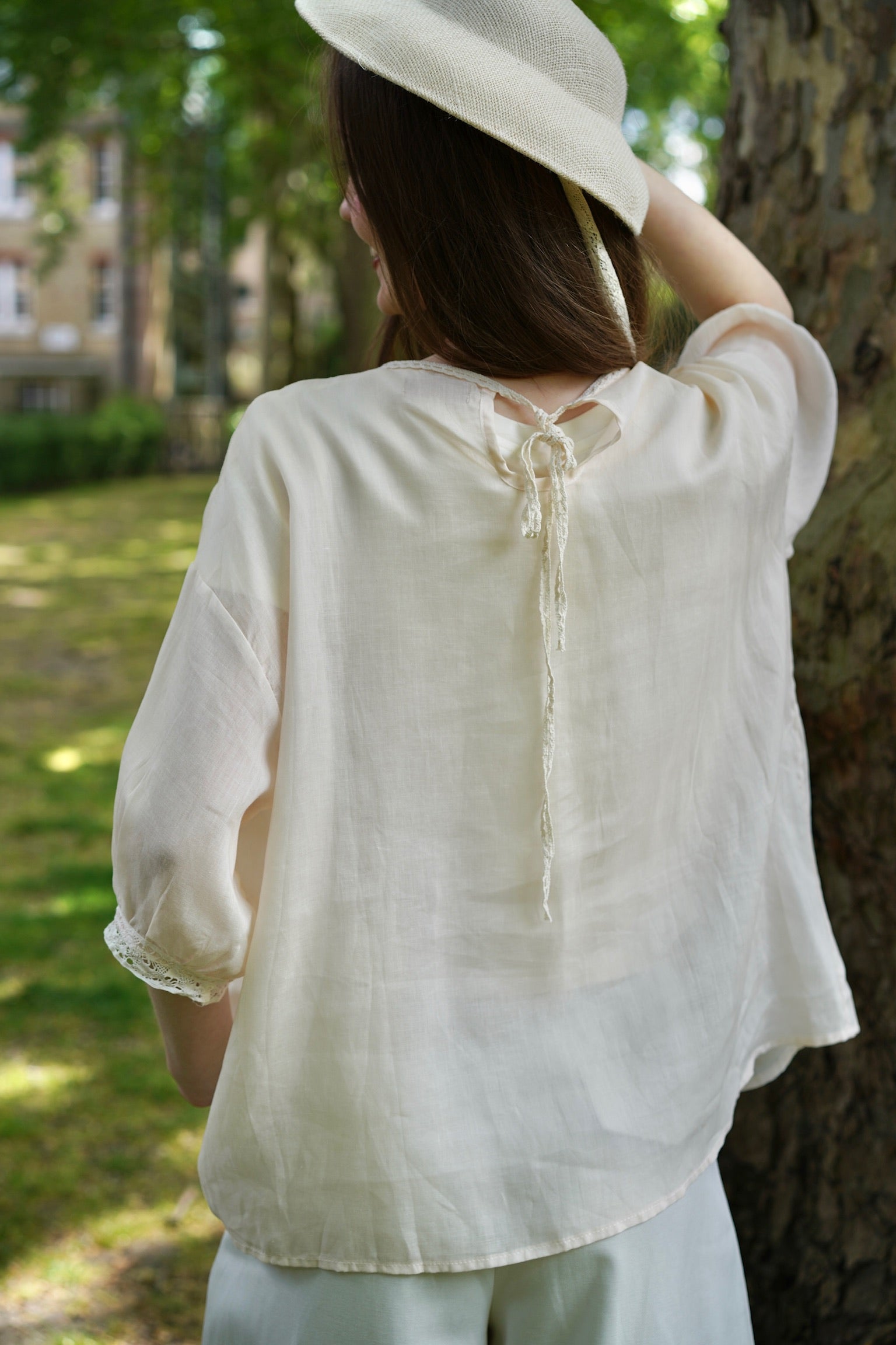 Victorian Lace Ramie Blouse