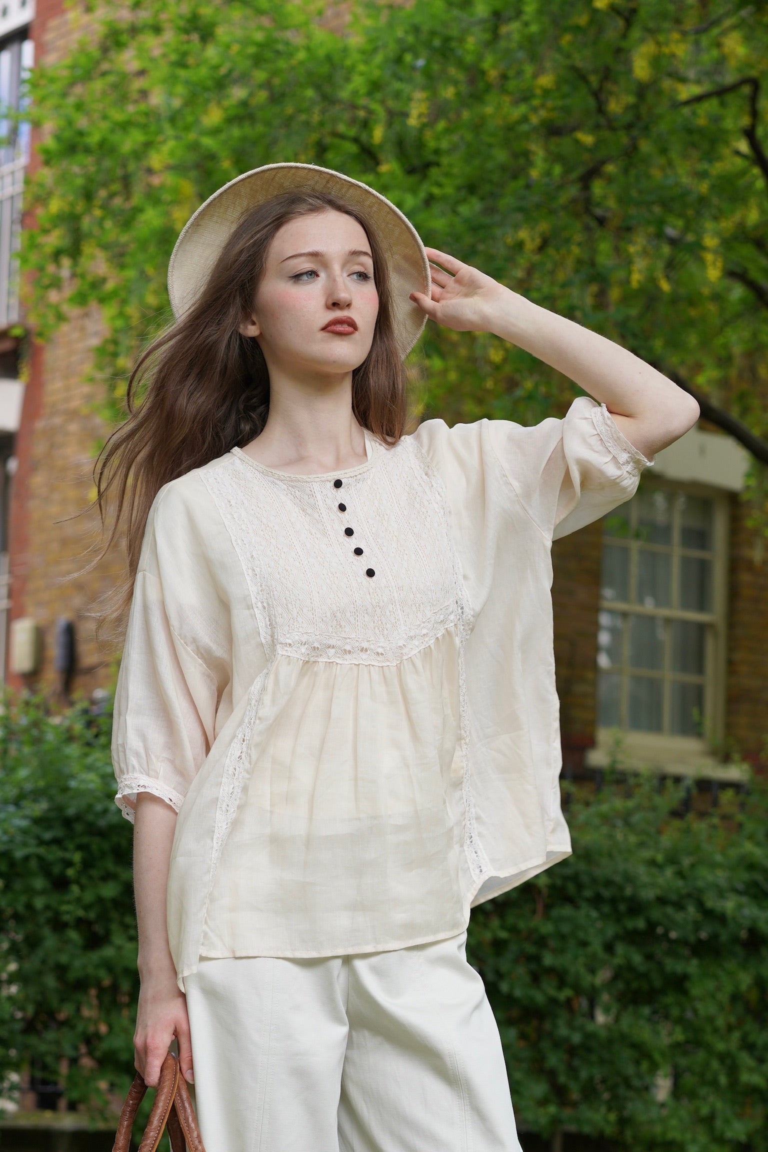 Victorian Lace Ramie Blouse