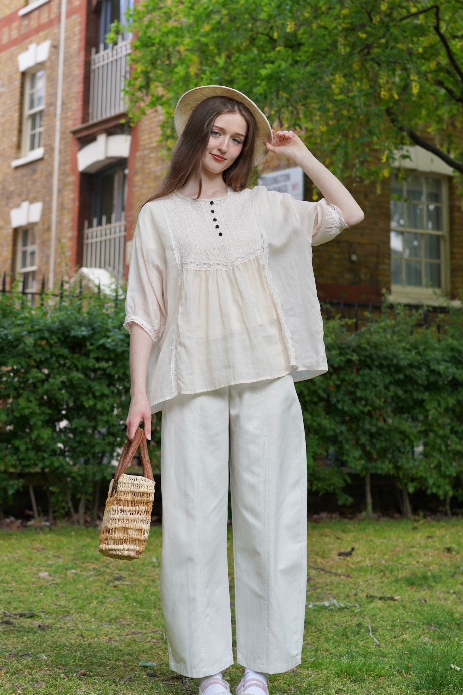 Victorian Lace Ramie Blouse