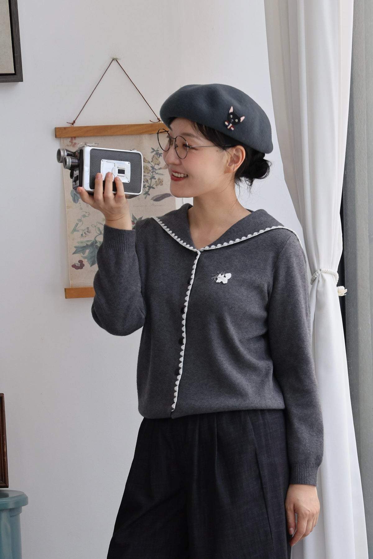 Whisker Kitten Sailor Cardigan