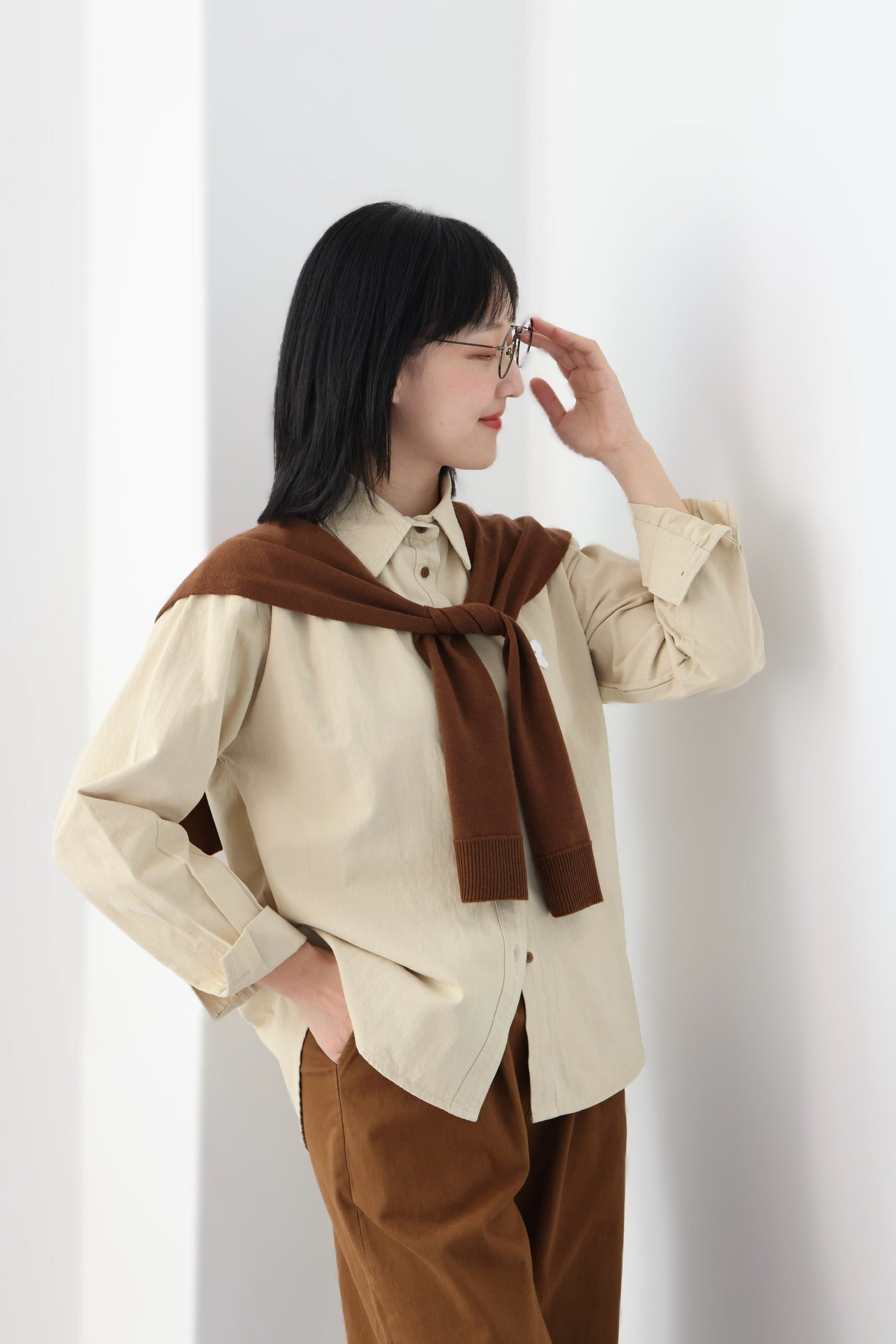 Whisker Kitty Cotton Shirt (4 Colours)