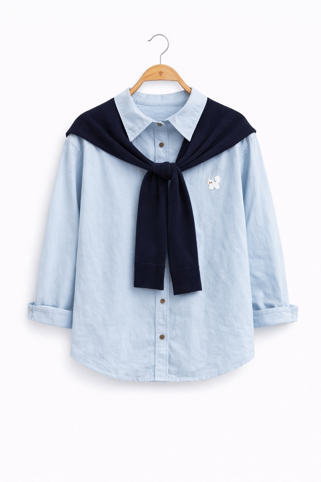 Whisker Kitty Cotton Shirt (4 Colours)