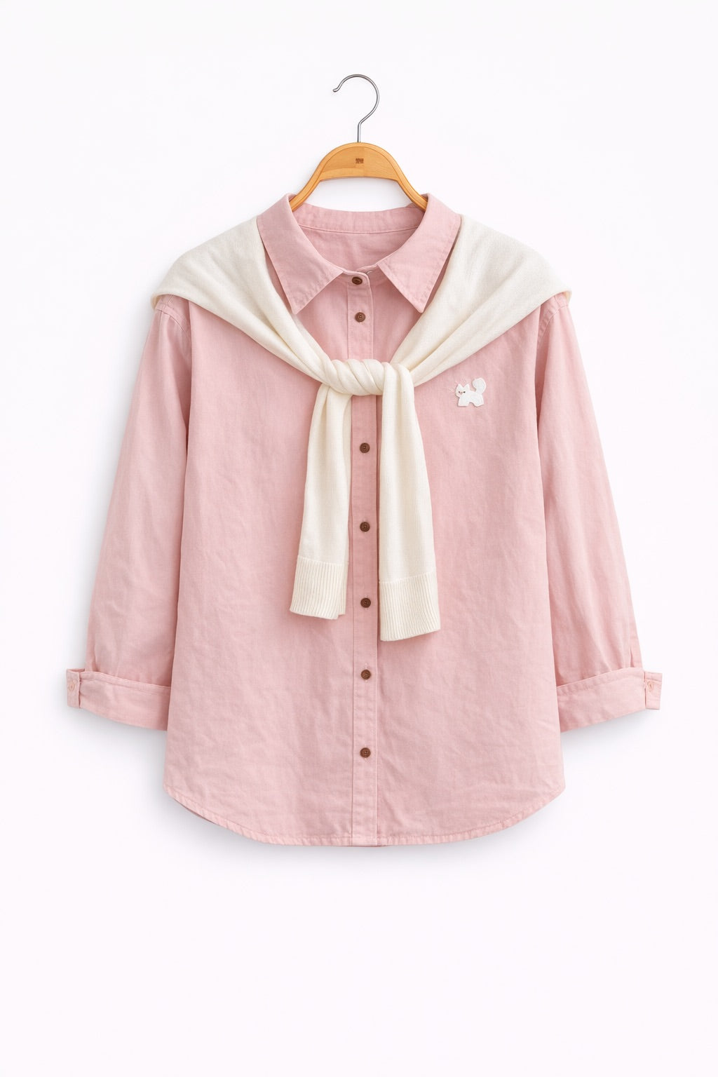 Whisker Kitty Cotton Shirt (4 Colours)