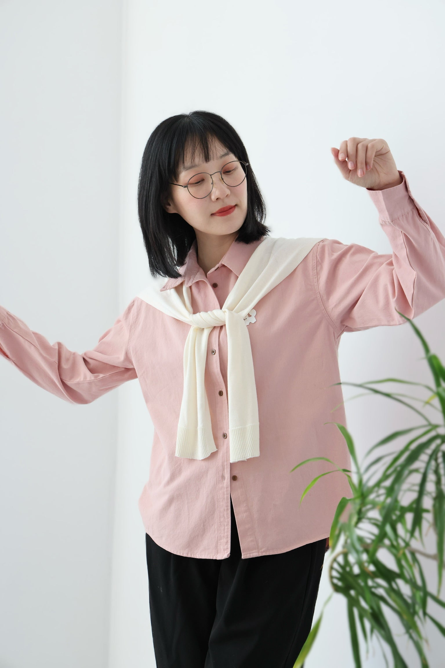 Whisker Kitty Cotton Shirt (4 Colours)