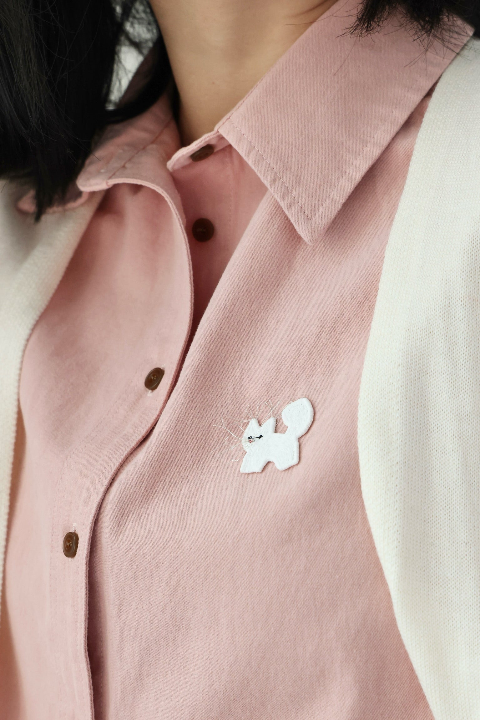 Whisker Kitty Cotton Shirt (4 Colours)