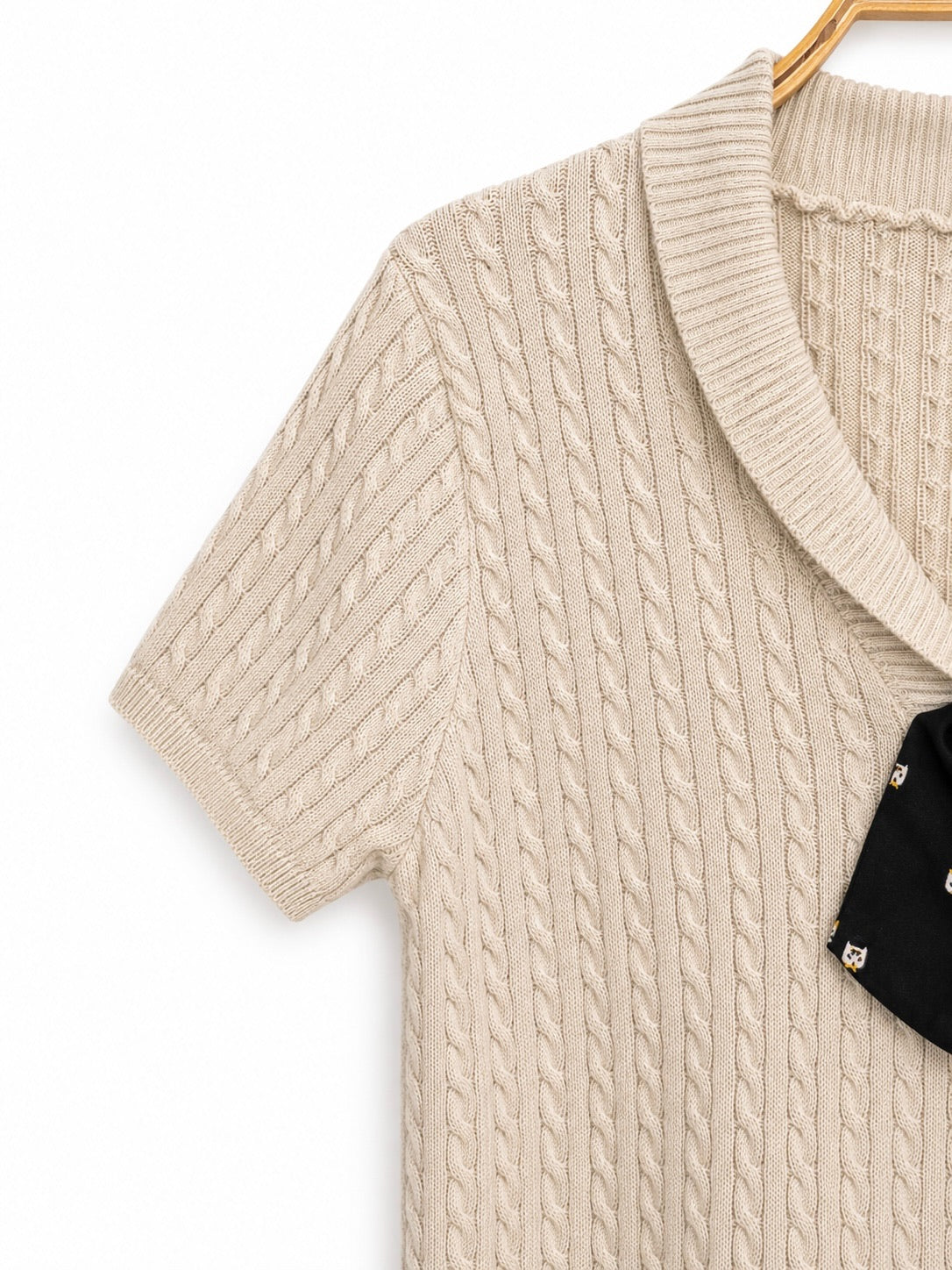 Wimbledon Cable Knit Top