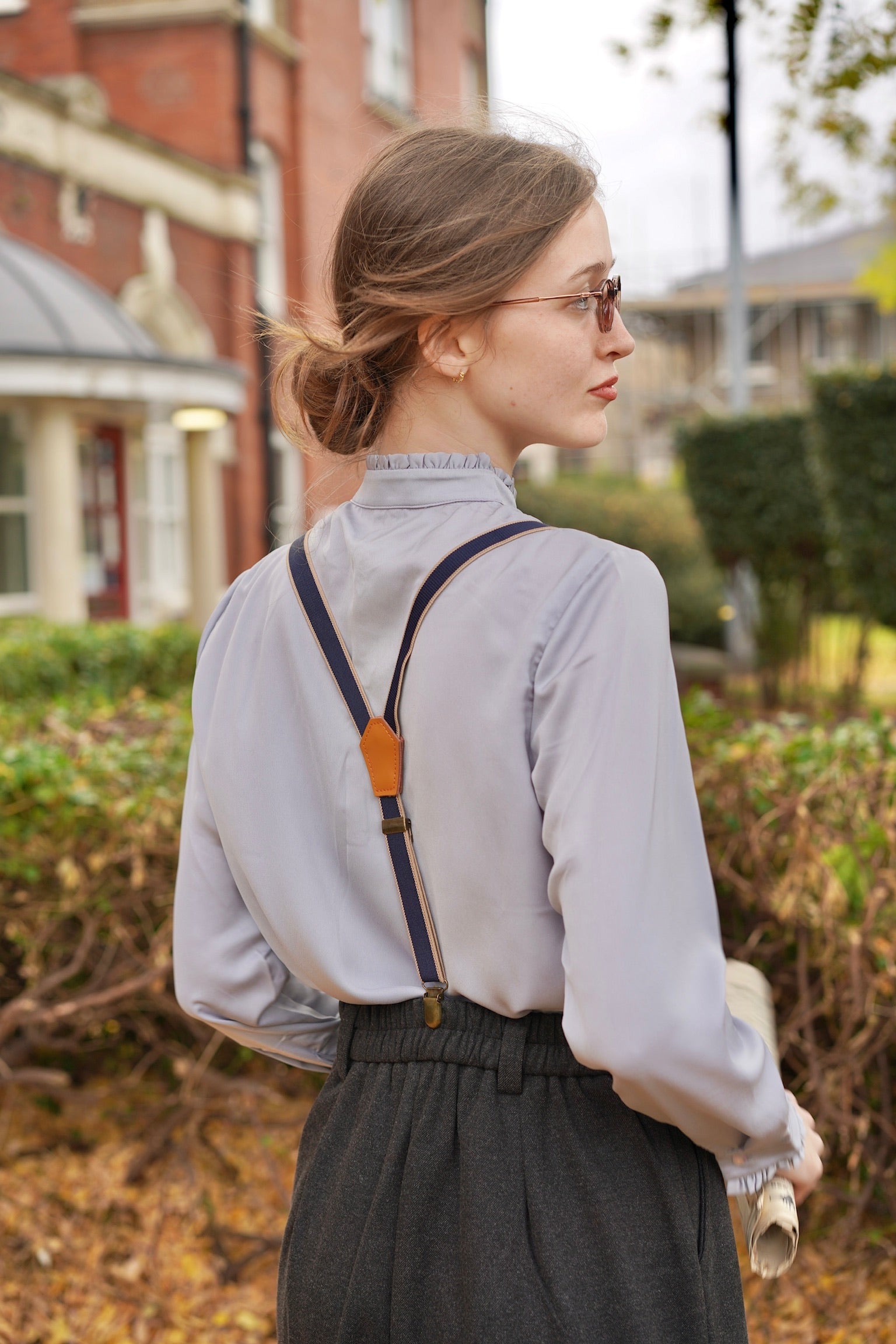 Holmesian Winter Barrel Culotte Grey