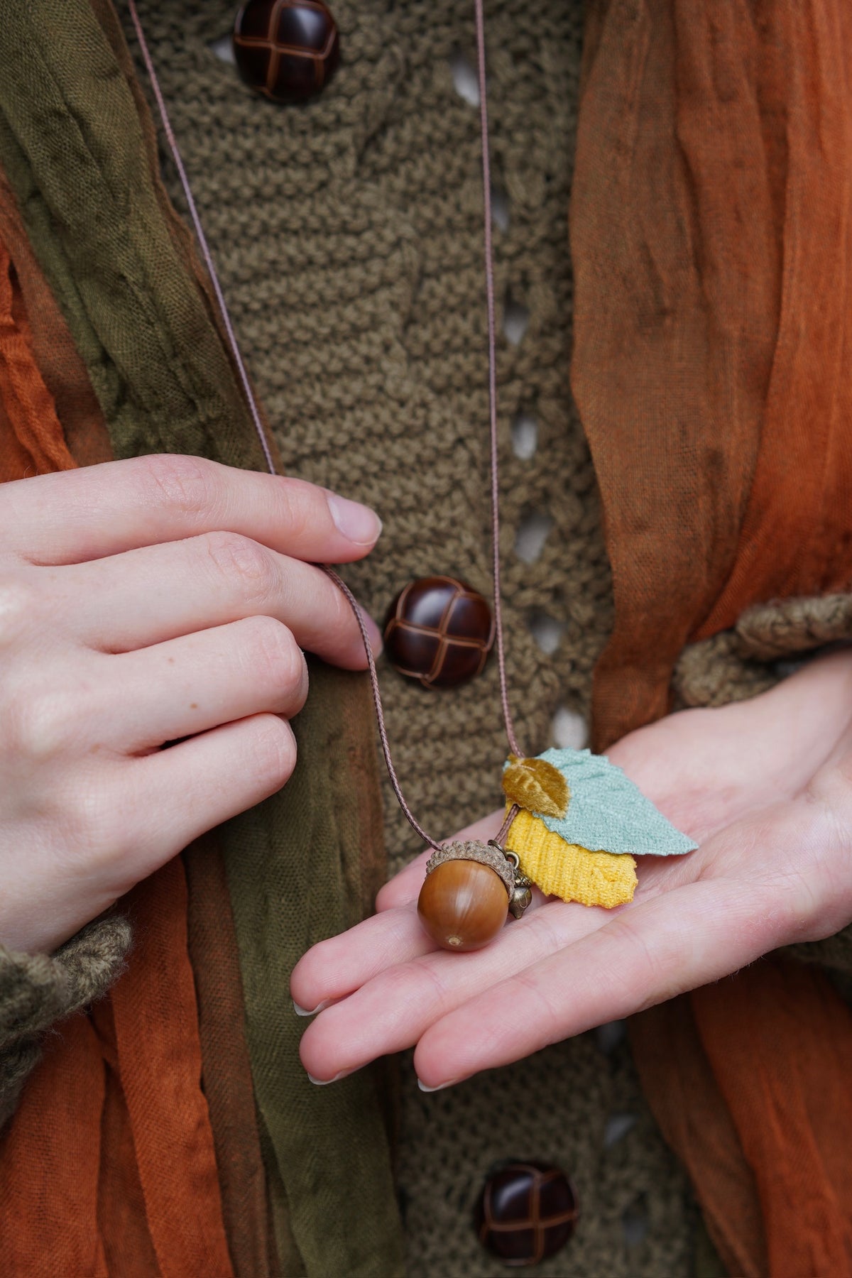 Woodland Acorn Necklace