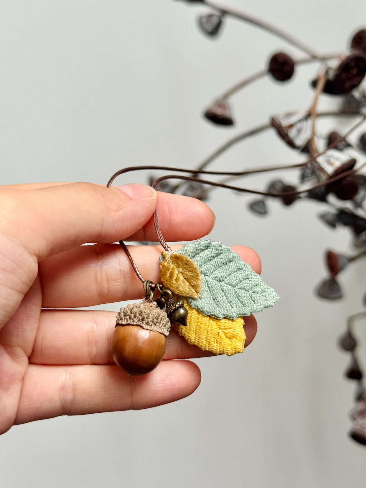 Woodland Acorn Necklace