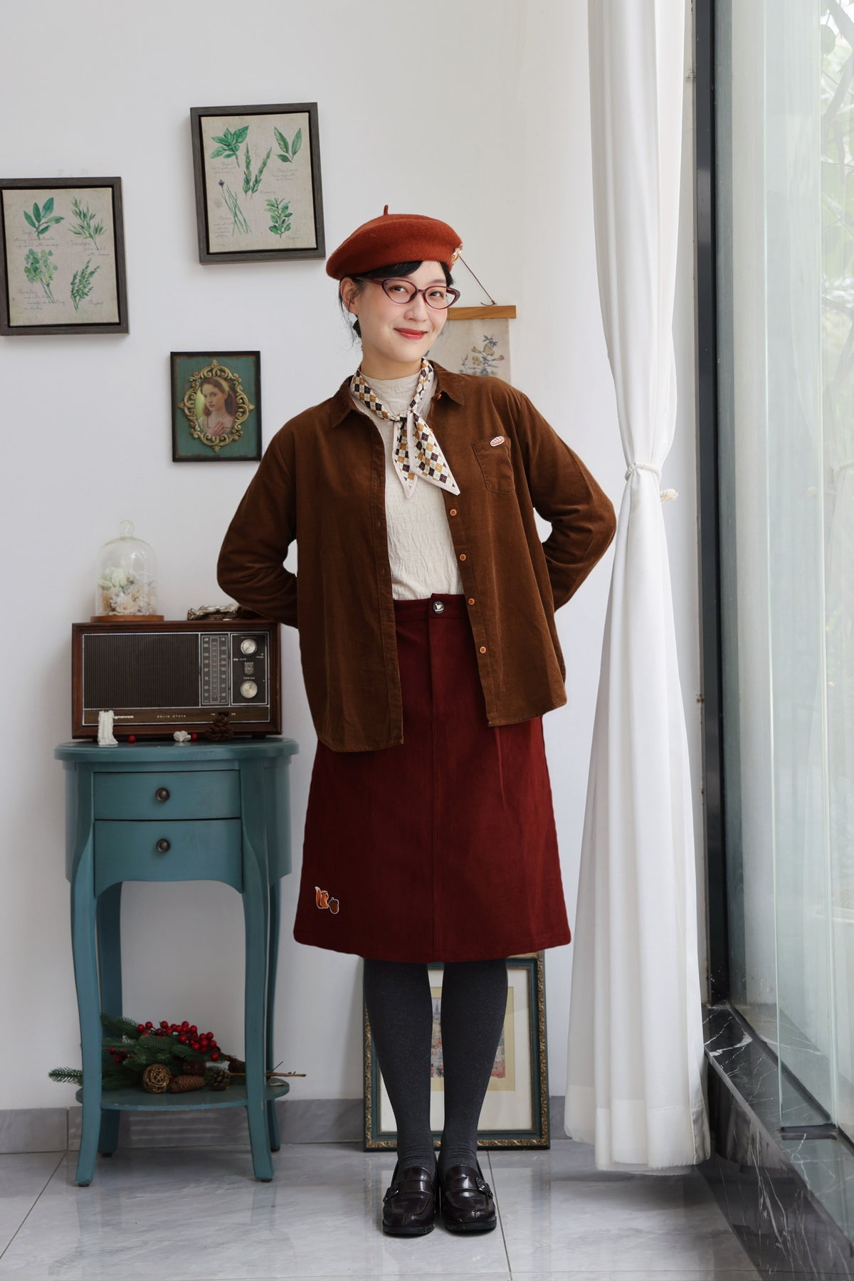 Woodland Baguette Corduroy Shirt (Autumn Ochre)