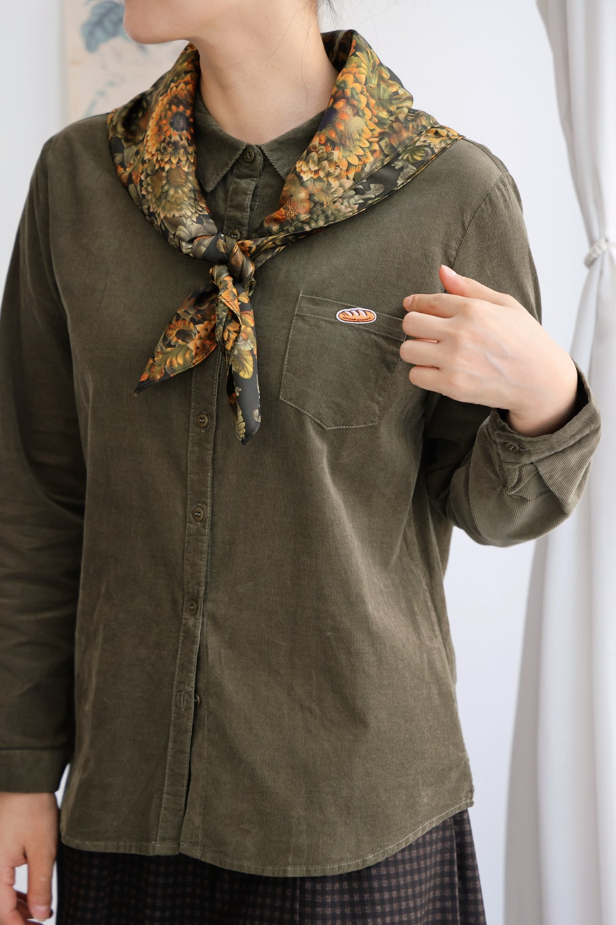 Woodland Baguette Corduroy Shirt (Forest Green)
