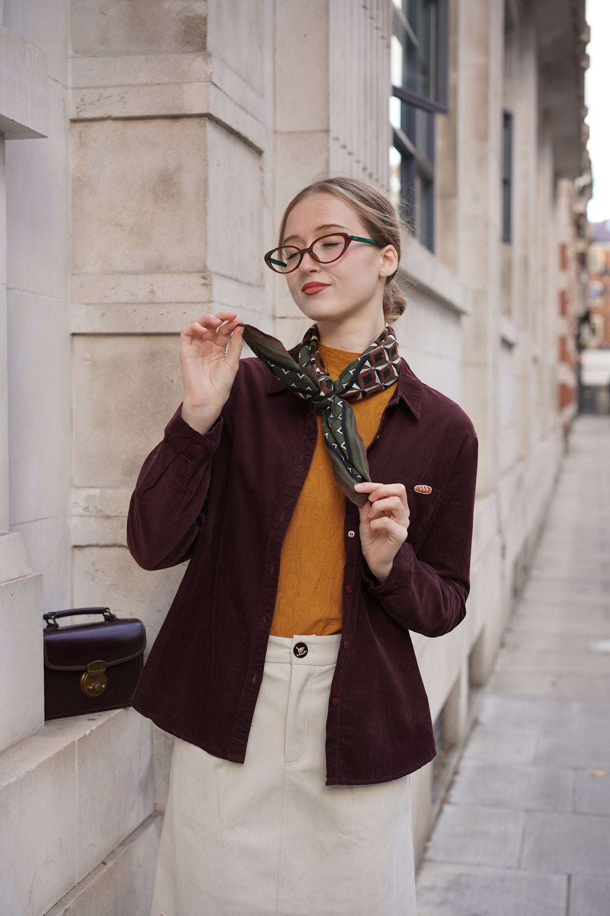 Woodland Baguette Corduroy Shirt (Plum)