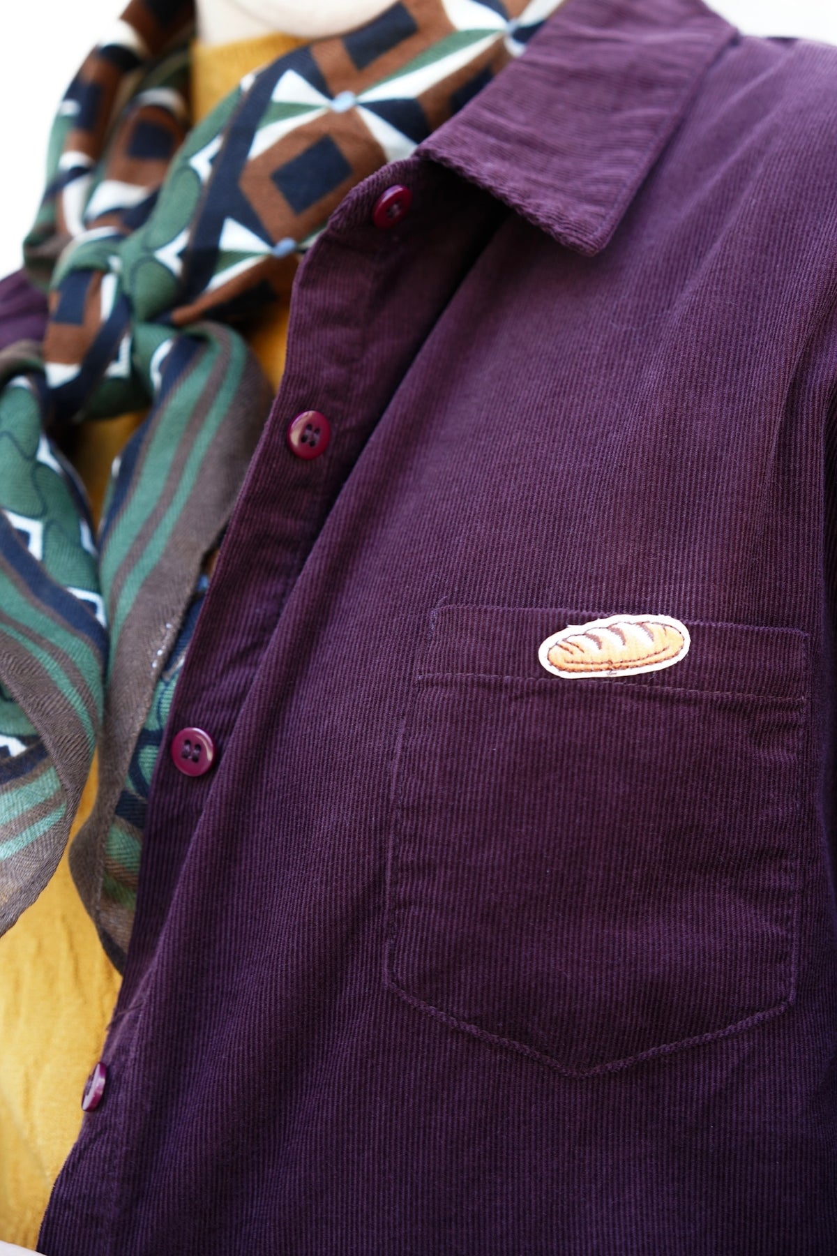 Woodland Baguette Corduroy Shirt (Plum)