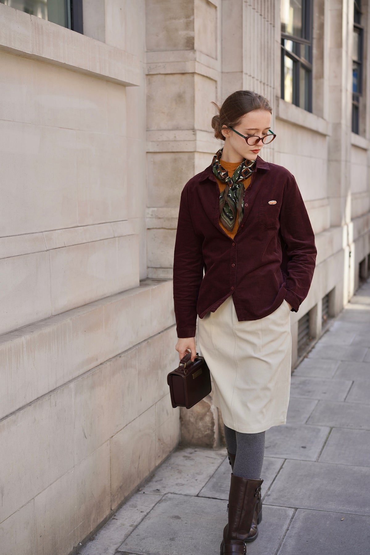 Woodland Baguette Corduroy Shirt (Plum)
