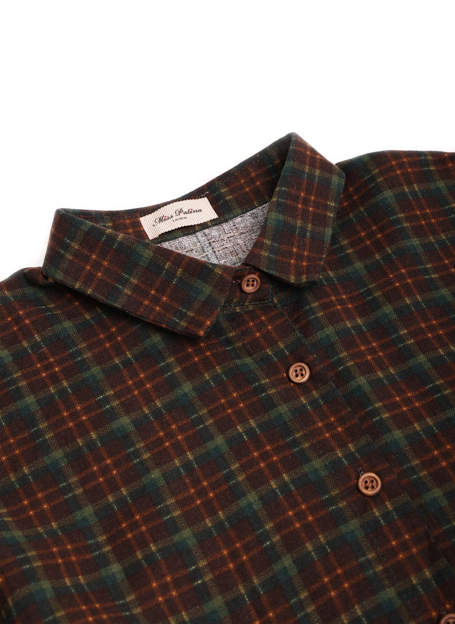 Woodland Boyfriend Oversized Shirt (Green Brown)