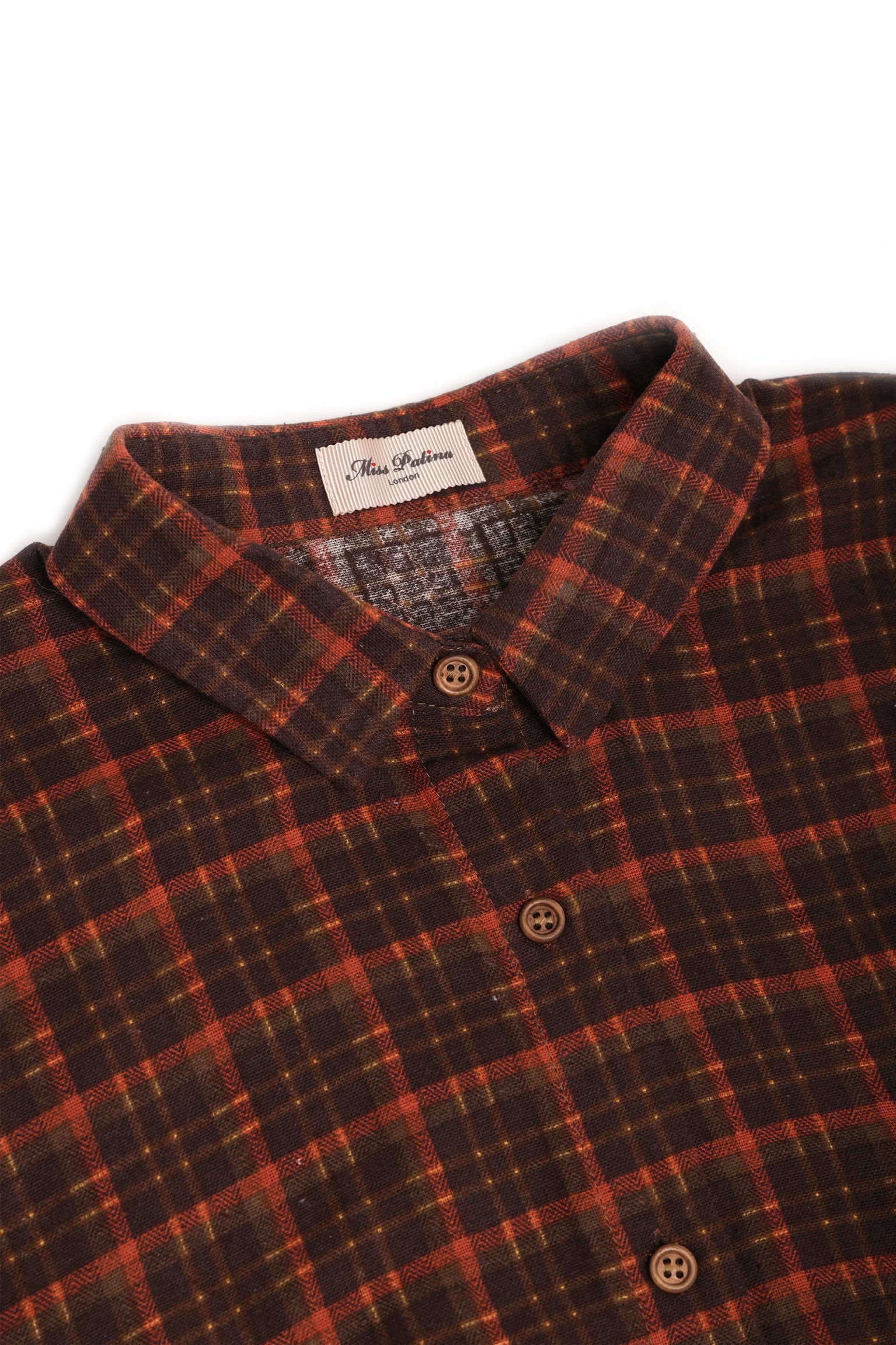 Woodland Boyfriend Oversized Shirt (Orange Brown)