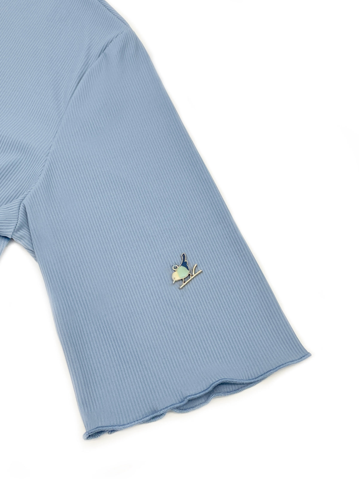 Lucky Bird Jersey Top (Baby Blue)