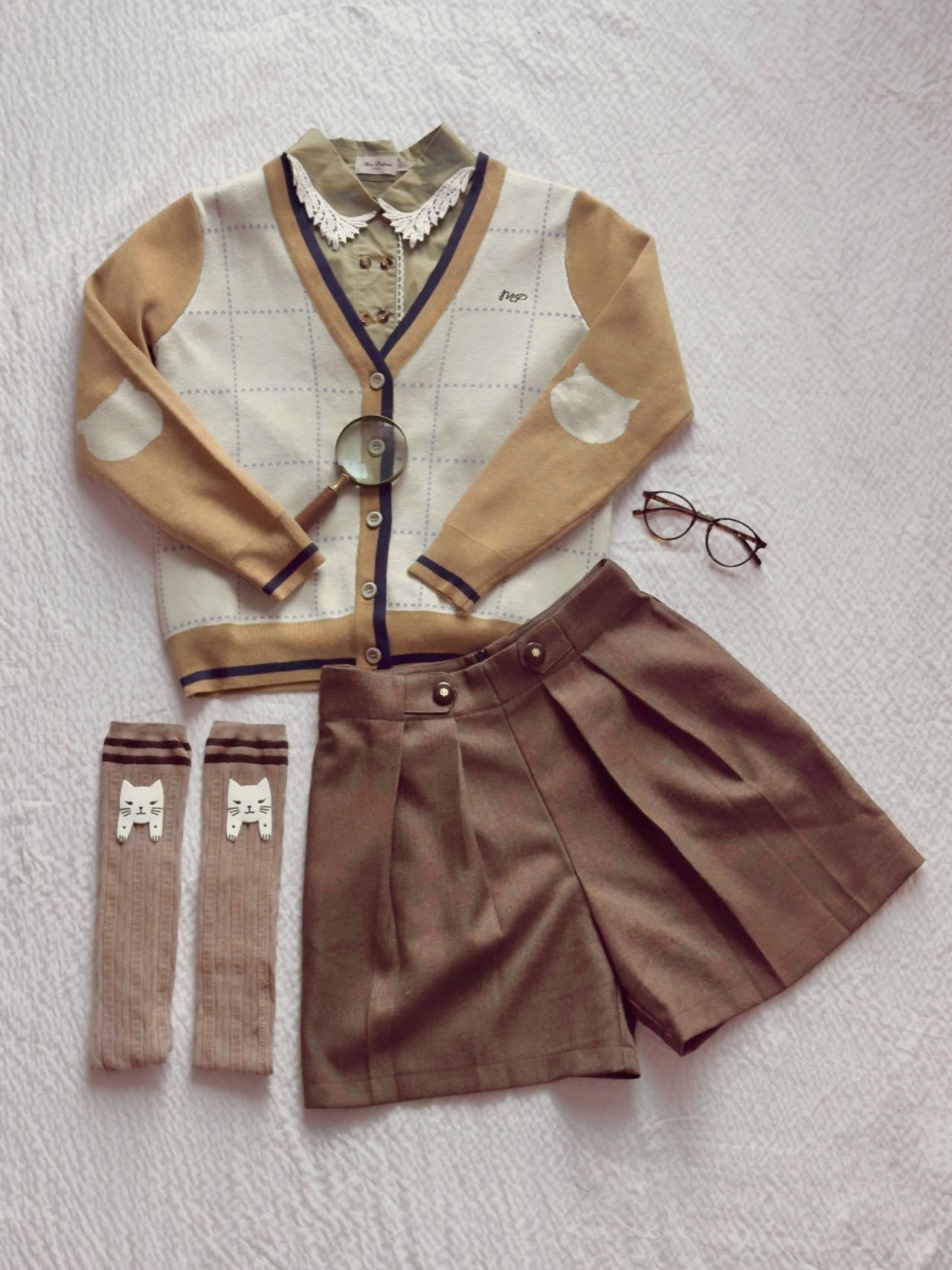 Paperboy Shorts (Caramel Brown)