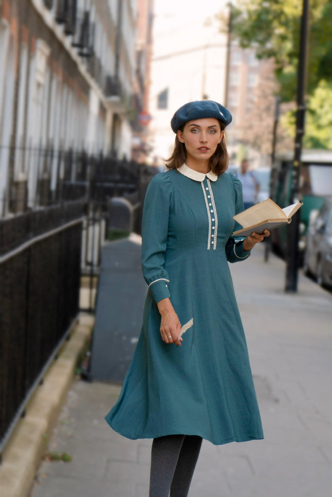 Peter Pan Midi Dress – Miss Patina Peter Pan Midi Dress – Miss Patina