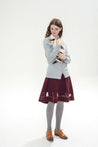 Feline Fling Skirt (Burgundy) 07